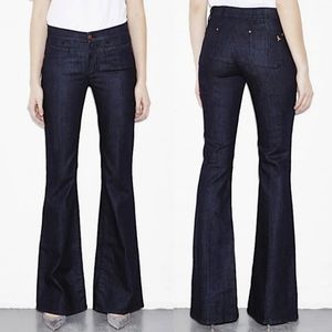 Anthropologie M.i.H. Marrakesh Mid Rise Kick Flare Dark Wash